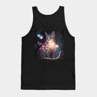 Magical Silver Bengal Cat Tank Top